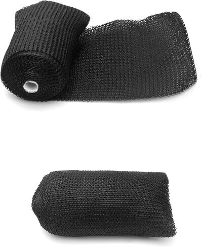 QWORK Fiberglass Repair Wrap, 4" x 15' PVC Pipe Repair Flexible Waterproof Sealing Tape, Quick Curing Repair Winding Tape for Water Pipe Exhaust Wrap Quick Repair in Kuwait