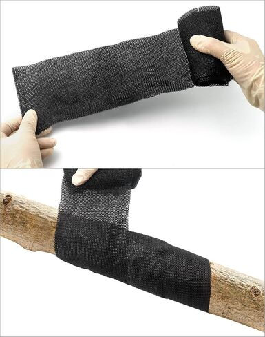 QWORK Fiberglass Repair Wrap, 4" x 15' PVC Pipe Repair Flexible Waterproof Sealing Tape, Quick Curing Repair Winding Tape for Water Pipe Exhaust Wrap Quick Repair in Kuwait