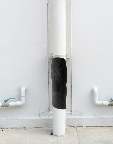 QWORK Fiberglass Repair Wrap, 4" x 15' PVC Pipe Repair Flexible Waterproof Sealing Tape, Quick Curing Repair Winding Tape for Water Pipe Exhaust Wrap Quick Repair in Kuwait