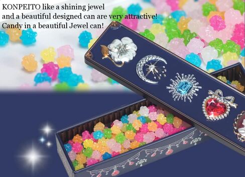 علبة حلوى مايكا مون كونبيتو من النوع الكريستالي بيجو جوهرة حلوى السكر اليابانية الصغيرة (بيجو أزرق وقوس قزح) in Kuwait