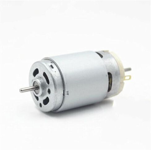 Gfpql WYanHua-Motor RS-390 محرك عمود مزدوج 2.3 مم، تيار مستمر 6 فولت 9 فولت 12 فولت 25000 دورة في الدقيقة، محرك فرشاة كربون صغير، سرعة عالية وعزم دوران كبير ومغناطيس دائم محرك تيار مستمر صغير الدقة in Kuwait