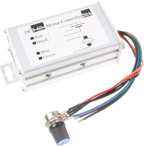 وحدة تحكم سرعة المحرك NOYITO PWM 20A DC 9V-60V 12V 24V 36V 48V وحدة تحكم محرك الفرشاة (20A) in Kuwait