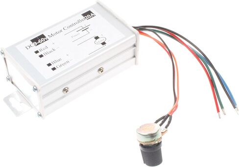 وحدة تحكم سرعة المحرك NOYITO PWM 20A DC 9V-60V 12V 24V 36V 48V وحدة تحكم محرك الفرشاة (20A) in Kuwait