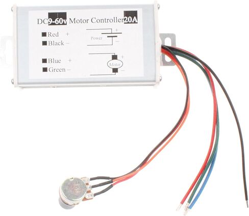 وحدة تحكم سرعة المحرك NOYITO PWM 20A DC 9V-60V 12V 24V 36V 48V وحدة تحكم محرك الفرشاة (20A) in Kuwait