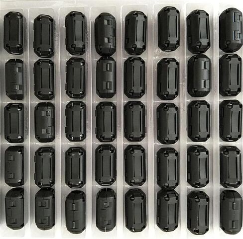 10 قطعة الداخلية 7 مللي متر 0.28 ''تصفية الالكترونيات الفريت المشابك الفريت مقاطع الفريت الإختناقات الفريت حبة 1730-0730 حافظة سوداء in Kuwait