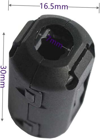 10 قطعة الداخلية 7 مللي متر 0.28 ''تصفية الالكترونيات الفريت المشابك الفريت مقاطع الفريت الإختناقات الفريت حبة 1730-0730 حافظة سوداء in Kuwait