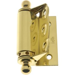 idh بواسطة القديس simons 80320 السطح من النحاس الصلب أصلي عالي الجودة من الدرجة الاحترافية – 005 نصف قابلة للتعديل مطبوع عليها مفصلات زنبركية الباب مع كرة تيجان (زوج) ، نحاسية عتيقة in Saudi Arabia