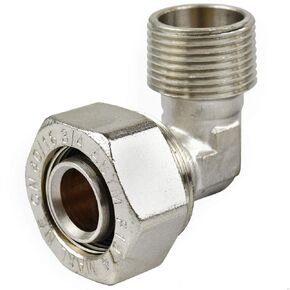 Maxline 90° Elbow Fitting 3/4 Tubing x 3/4" Male NPT Compressed Air Piping M8088 in Kuwait