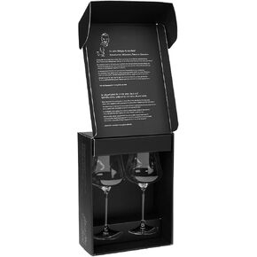 Gabriel-Glas StandArt Crystal Wine Glasses, Set of 2 with Gift Box - Premium, Universal Wine Glass for Red and White Wine - Dishwasher Safe, Lead-Free, 16 oz. in Saudi Arabia