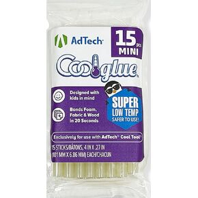 AdTech Cool Tool Kit with Low-Temp Glue Gun, White - Kid-Friendly, Safe for Crafting & Projects, Lightweight & Portable for Group Events