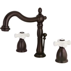 Kingston Brass KB1973PX 8 in. Widespread Bathroom Faucet, Antique Brass in Kuwait
