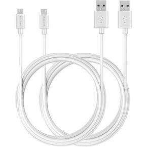 كابل MaGeek بطول 10 أقدام / 3.0 متر ممتاز طويل للغاية Micro USB عالي السرعة USB 2.0 A ذكر إلى Micro B لهواتف Samsung وHTC وSony وMotorola وLG وGoogle وNokia والمزيد (أبيض) in Kuwait