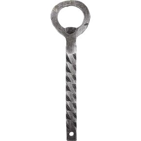 Lightning Bolt Hand Forged Iron Beer Bottle Opener - Handmade by Evvy Functional Art in Saudi Arabia