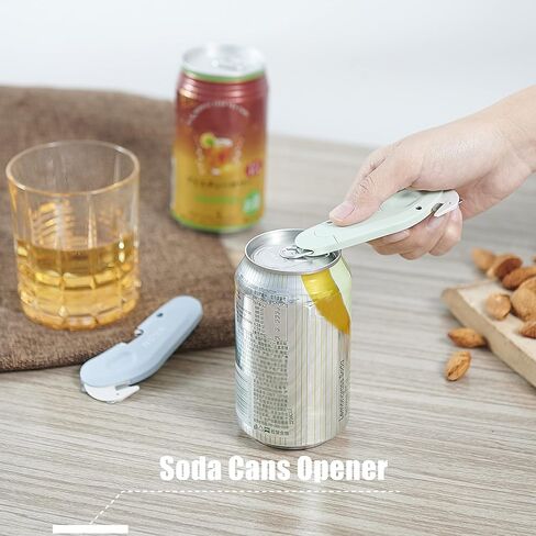 2 Pack 3-in-1 Magnet Nova Pop-open Cutter for Fridge, Soda Can Opener & Beer Bottle Opener with cutting function for Women and Children. in Saudi Arabia