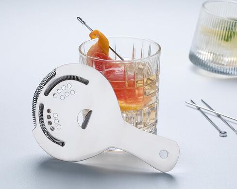 Hawthorne Strainer, Stainless Steel Cocktail Strainer with High Density Spring for Professional Bartenders and Mixologists, Mirror Polished, One Strainer in Saudi Arabia