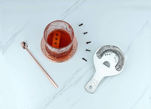 Hawthorne Strainer, Stainless Steel Cocktail Strainer with High Density Spring for Professional Bartenders and Mixologists, Mirror Polished, One Strainer in Saudi Arabia