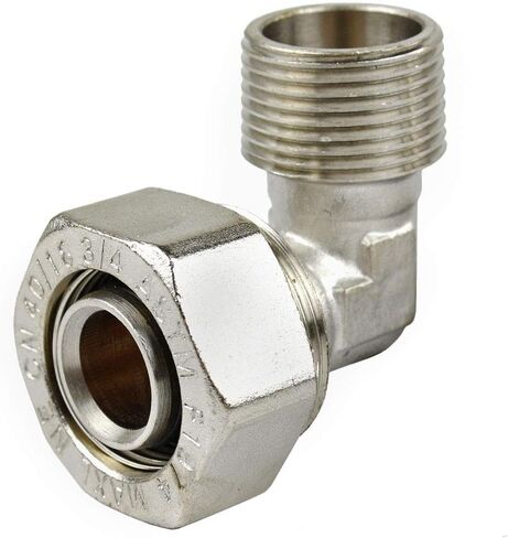 Maxline 90° Elbow Fitting 3/4 Tubing x 3/4" Male NPT Compressed Air Piping M8088 in Kuwait