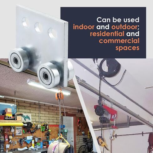 Channel Trolley Track Intermediate Support Hanger Bracket for use with All 1-5/8" or Taller Strut Channel, Unistrut, Superstrut in Saudi Arabia