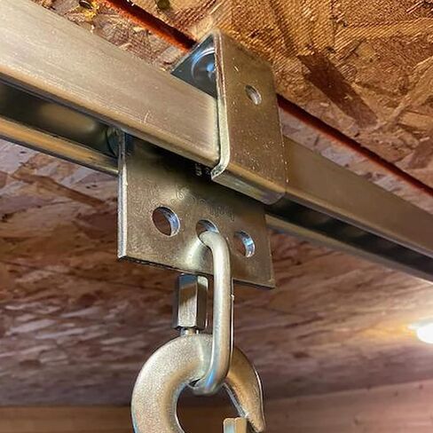Channel Trolley Track Intermediate Support Hanger Bracket for use with All 1-5/8" or Taller Strut Channel, Unistrut, Superstrut in Saudi Arabia