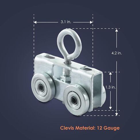 Channel Trolley Track Intermediate Support Hanger Bracket for use with All 1-5/8" or Taller Strut Channel, Unistrut, Superstrut in Saudi Arabia