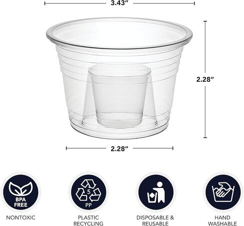 Party Essentials Soft Plastic Bomber Shot Cups, Jager Blaster Power Bombs Cups, 3 oz., 50-Count, Assorted Neon in Saudi Arabia