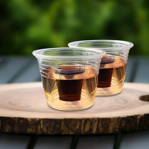 Party Essentials Soft Plastic Bomber Shot Cups, Jager Blaster Power Bombs Cups, 3 oz., 50-Count, Assorted Neon in Saudi Arabia