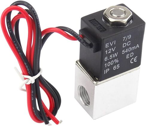2 Way Normally Closed DC 12V AOPANDA Electric Solenoid Air Valve 1/8" NPT in Saudi Arabia