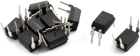 uxcell a12080300ux0453 2.54mm Pitch 4 Pins DIP Mounting Photo Coupler PC817 (Pack of 10) in Saudi Arabia