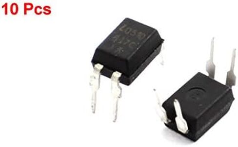 uxcell a12080300ux0453 2.54mm Pitch 4 Pins DIP Mounting Photo Coupler PC817 (Pack of 10) in Saudi Arabia