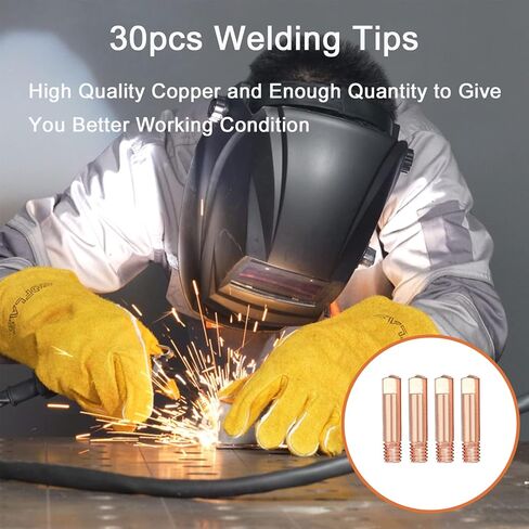 طرف اتصال للحام ميج، 0.03 انش، 30 قطعة، نحاسي in Kuwait