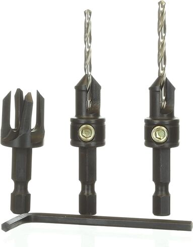 Snappy Tools Quick-Change 2-Pc. Countersink Drill Bit Set with 3/8 Plug Cutter. Proudly Made in The USA. in Saudi Arabia