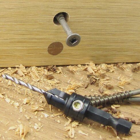 Snappy Tools Quick-Change 2-Pc. Countersink Drill Bit Set with 3/8 Plug Cutter. Proudly Made in The USA. in Saudi Arabia