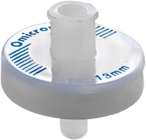 Omicron SFTF13RB PTFE(Hydrophobic) Chromatography Syringe Filter Non-sterile, 13mm, 0.2 Micron, (Pack of 100)(HPLC Certified)(Closely Similar to 6784-1302) in Kuwait