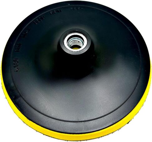 Pro-Graad 7" Hook and Loop Backing Plate for Sanding, Polishing Buffering Pads, Backer Pad with 5/8"-11 (5/8 inch TPI), 7 inch Backup Pad for Angle Grinder Drill Polisher Buffer – with Drill Adapter in Kuwait