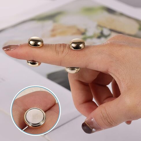 4 قطع مغناطيس للحجاب، دبابيس مغناطيس حجاب قوية، مغناطيس وشاح متعدد الاستخدام للنساء والفتيات والأطفال، مغناطيس وشاح للحجاب (ذهبي) in Kuwait