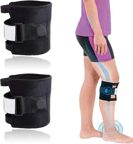 Pressure Point Brace Relieve Acupressure Leg Sciatica, Magnetic Therapy Self Heating Knee Support Wraps Pain Relief, Sciatic Nerve Brace For Knee Pain, Fit For Men & Women(2pcs) in Kuwait