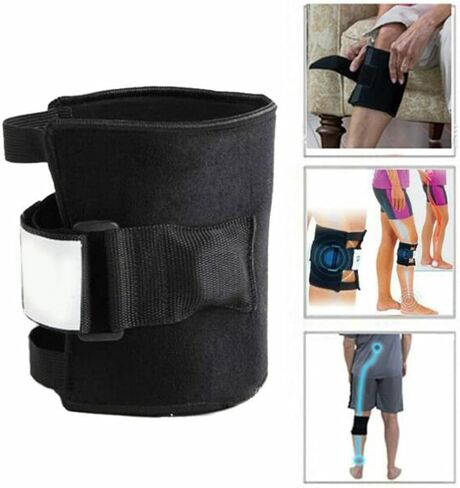 Pressure Point Brace Relieve Acupressure Leg Sciatica, Magnetic Therapy Self Heating Knee Support Wraps Pain Relief, Sciatic Nerve Brace For Knee Pain, Fit For Men & Women(2pcs) in Kuwait