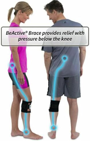 Pressure Point Brace Relieve Acupressure Leg Sciatica, Magnetic Therapy Self Heating Knee Support Wraps Pain Relief, Sciatic Nerve Brace For Knee Pain, Fit For Men & Women(2pcs) in Kuwait