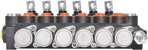 kimllier Hydraulic Valve 5 Spool 11 GPM 3625 PSI SAE Ports Double Acting Control Valve Adjustable Relief Lever Handle Fit for Small Tractors Tractors Loaders in Kuwait
