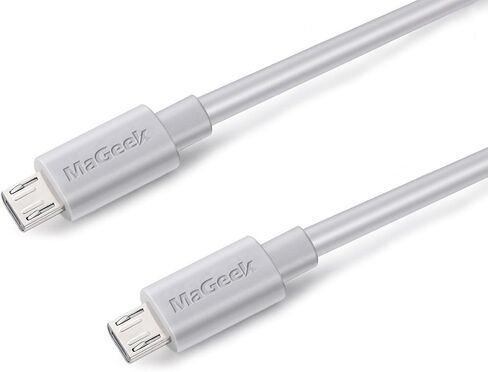 كابل MaGeek بطول 10 أقدام / 3.0 متر ممتاز طويل للغاية Micro USB عالي السرعة USB 2.0 A ذكر إلى Micro B لهواتف Samsung وHTC وSony وMotorola وLG وGoogle وNokia والمزيد (أبيض) in Kuwait