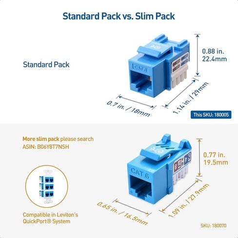 Cable Matters [UL Listed] 50-Pack 10Gbps Cat6 Keystone Jacks, White in Saudi Arabia