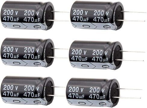 470 فائق التوهج 200 فولت 22X35 +/-20% -40 إلى +105 درجة مئوية 5 قطع مكثفات كهربائية من الألومنيوم، مكثف 470 فائق التوهج 200 فولت، مكثف 470 فائق التوهج، مكثف 200 فولت، مكثف 470 فائق التوهج 200 فولت، مكثف 200 فائق التوهج 470 فولت in Kuwait