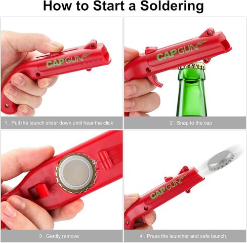 Bottle Openers, Cap Gun Opener, Party Games, Funny Launcher Shooter Bottle Opener for Home Party, Outdoor Barbecue, Creative Game, Funny Gift for Family and Friends in Kuwait