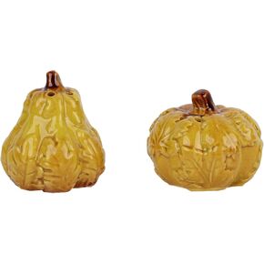 Acorn - Fall Salt and Pepper Shaker set with Leaf Shaped Tray in Saudi Arabia