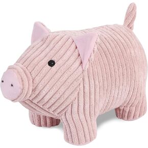 Cute Decorative Door Stopper for Home and Office Floor Door Stops, Fabric Animal Weighted Heavy Wall Protectors, Coffee Cat