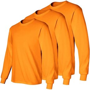 Fit In Basic Safety High Visibility Long Sleeve Construction Work Shirts Pack for Men in Saudi Arabia