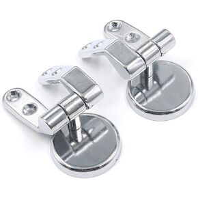 T Tulead Toilet Seat Hinges Zinc Alloy Replacement Hinges Adjustable Toilet Seat Bolts Nuts Left and Right Hinges Kits with Mounting Screws (Not Soft Close) in Saudi Arabia