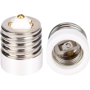 JACKYLED UL-Listed E39 إلى E26 محول، السيراميك موغول إلى قاعدة متوسطة لمبة الضوء مصباح محول المقبس الخزف لمصباح الكلمة العتيقة، 1-حزمة in Kuwait