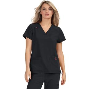 KOI Betsey Johnson 3-Pocket V-Neck Freesia Scrub Top for Women in Kuwait