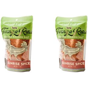 Twang-a-Rita Rimming Salt Varieties - 4 ounce pouch - (2 pack) (Sunrise Spice (Bloody Mary))